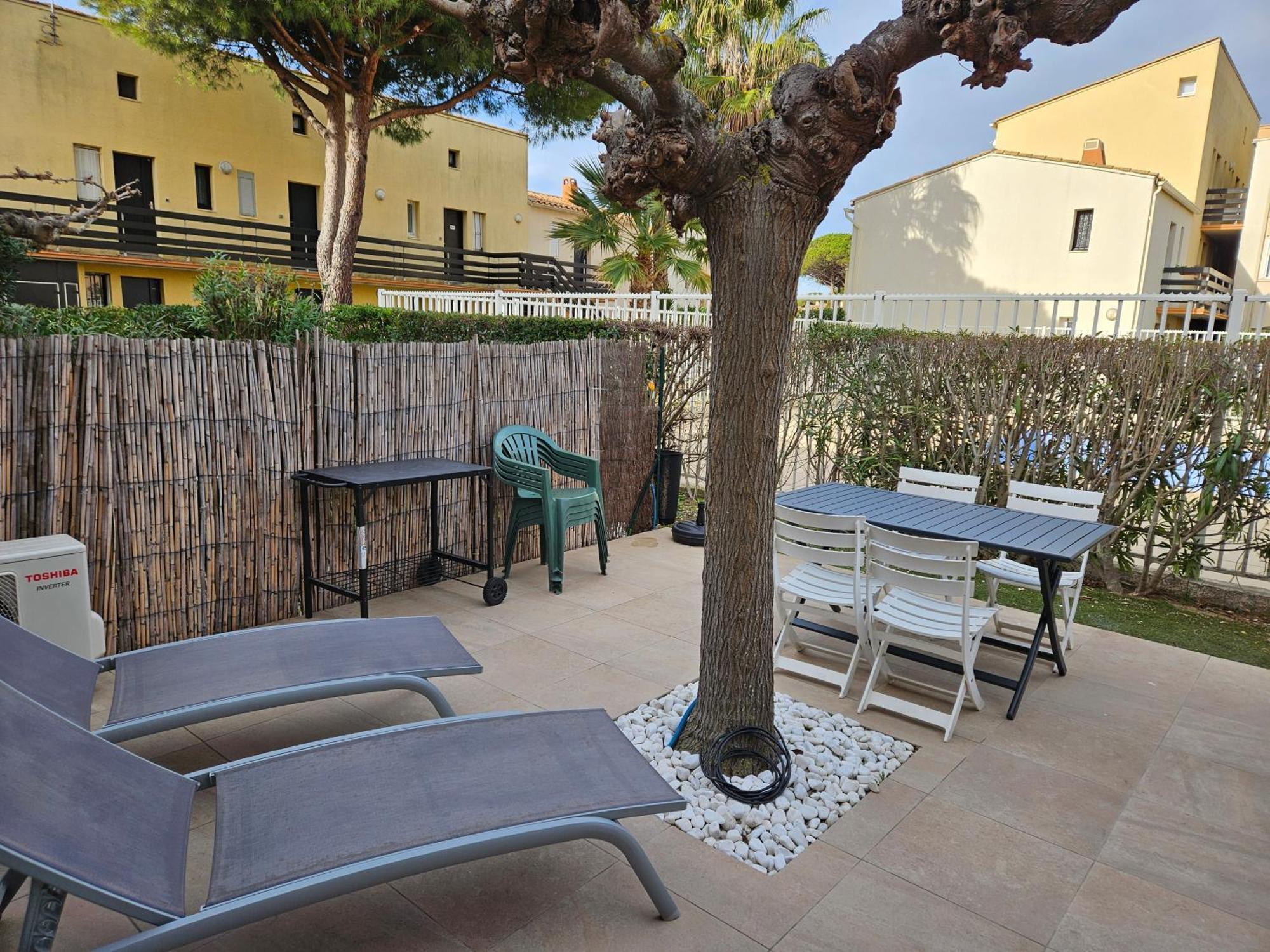 Cap D'Agde - Residence Estivales - Proche Naturiste - Terrasse - Wifi - Parking - Piscine - Clim ภายนอก รูปภาพ